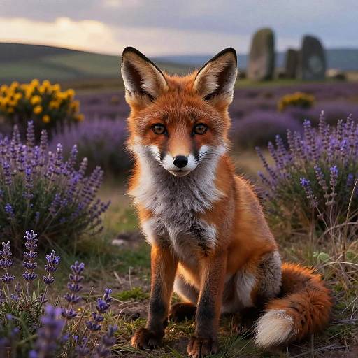 Lavender Twilight Feral Foxling Portrait