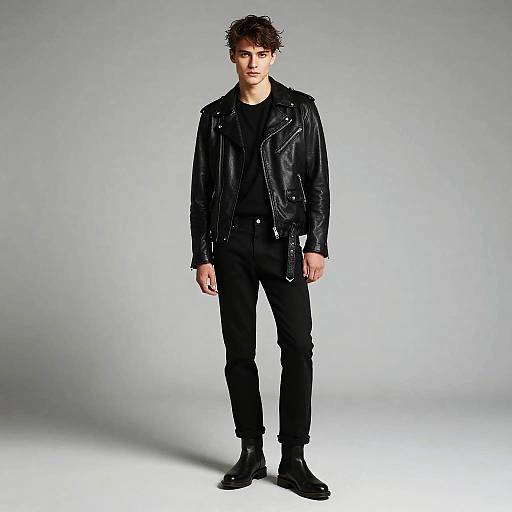 Young Male in Edgy Modern Outfit