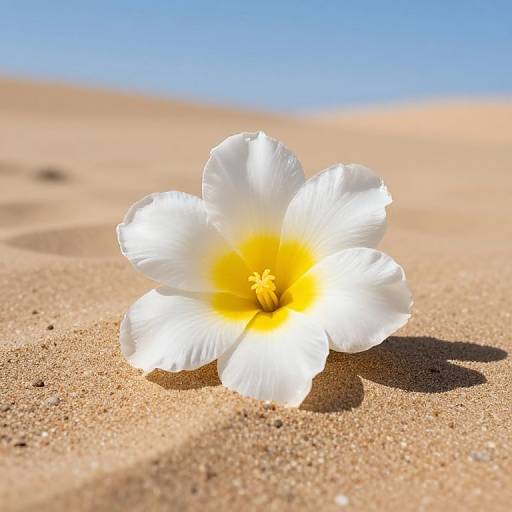 Translucent Desert Flower in Sunlight