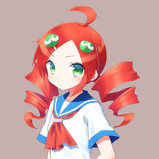 Illustration of Andou ringo, puyopuyo in the style of Yasuyuki