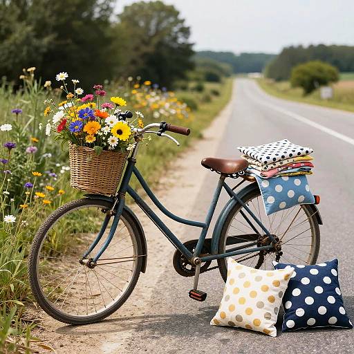 Rustic Summer Garage Sale Scene