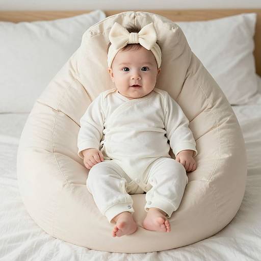 Premature Baby in Cozy Bean Bag