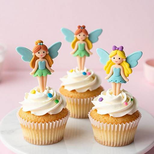 Whimsical Fairy Cupcake Toppers