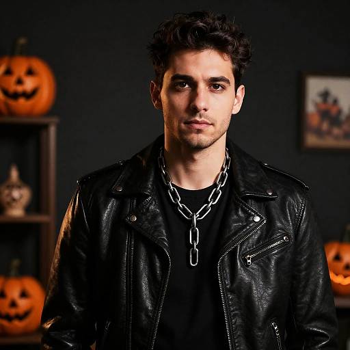 Cool Halloween Man with Chain