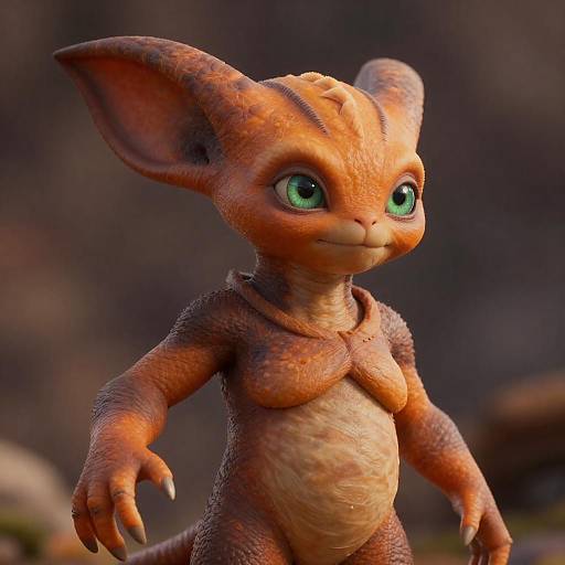 Orange Twi'lek Portrait with Cinematic Lighting