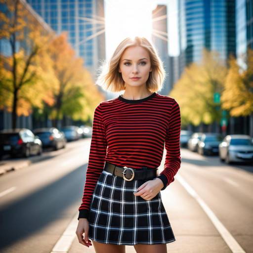 Confident Young Woman in Urban Setting