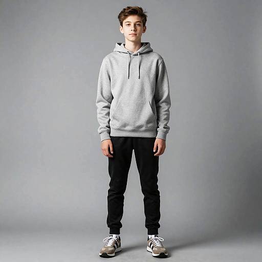 Teenager in Casual Athleisure Outfit