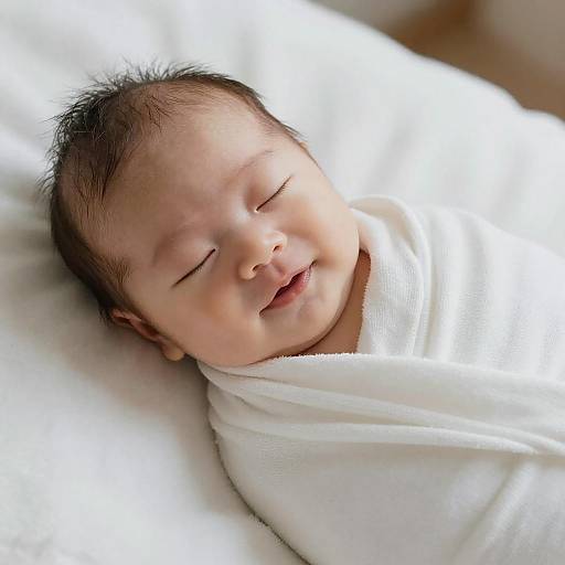 Softly Wrapped Newborn Baby Photograph