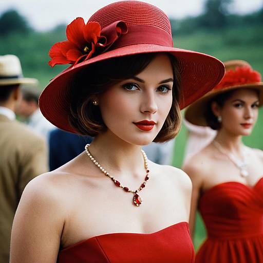 Miss Scarlet Inspired Fashion Portrait