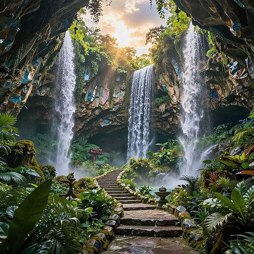 Crystal Cave Fantasy Landscape