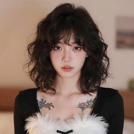 Dreamy Portrait of Young Woman