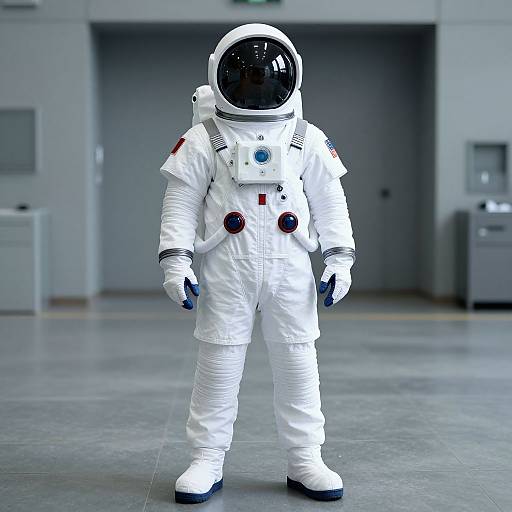 Man in Sci-Fi Space Suit