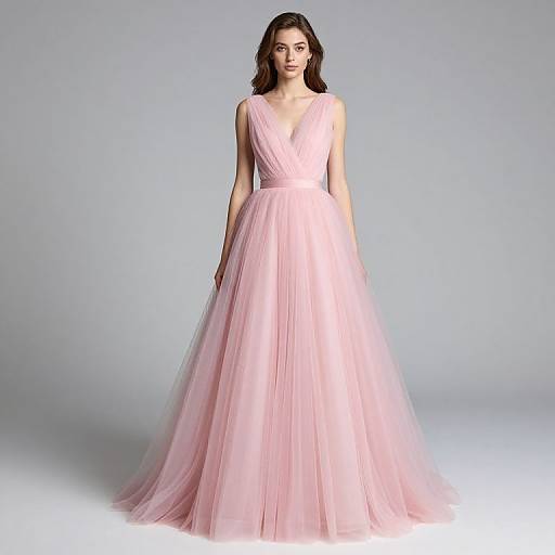 Elegant Pink Tulle Dress