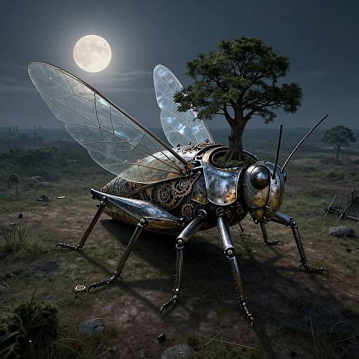 Surreal Mechanical Grasshopper Landscape