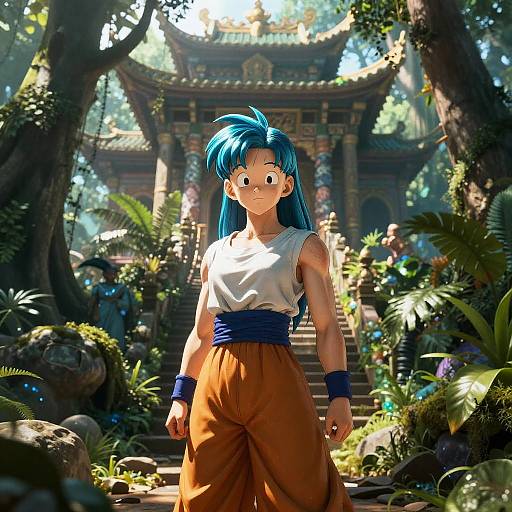 Bulma in Mystical Jungle Temple
