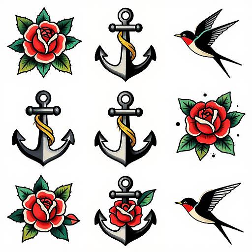 Classic Americana Tattoo PNG Designs