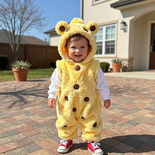 Adorable Toddler in Sunny Costume