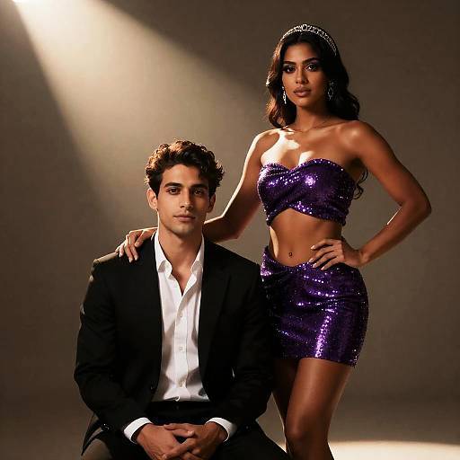 Dramatic Portrait in Dim Lighting