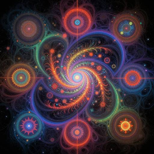 Psychedelic AI Album Cover Design