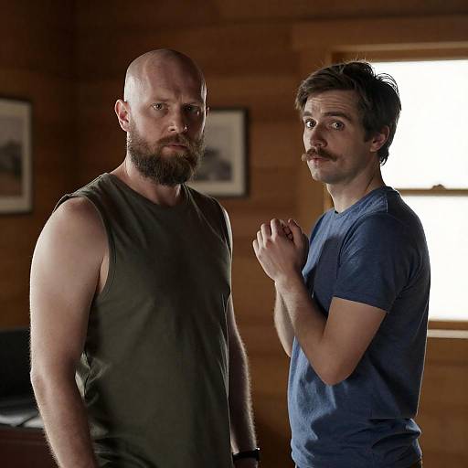 Intense Gaze in Warm Light