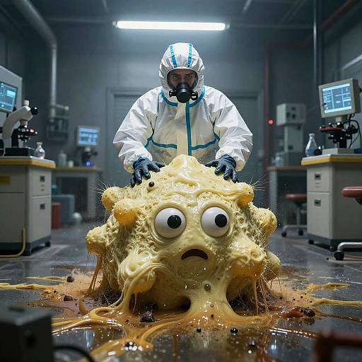 Dystopian Chemical Spill in Lab