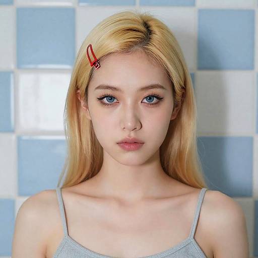 Portrait of a Young Woman with Blonde Hair