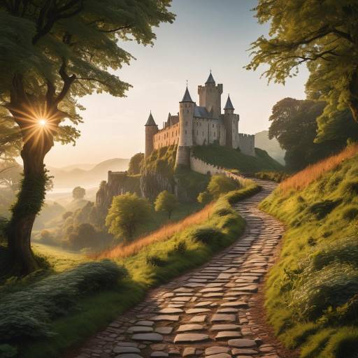 Medieval Castle at Golden Hour