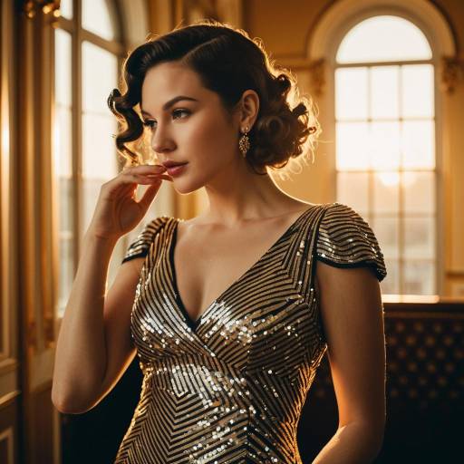 Elegant Finger Waves in Sunset Ballroom