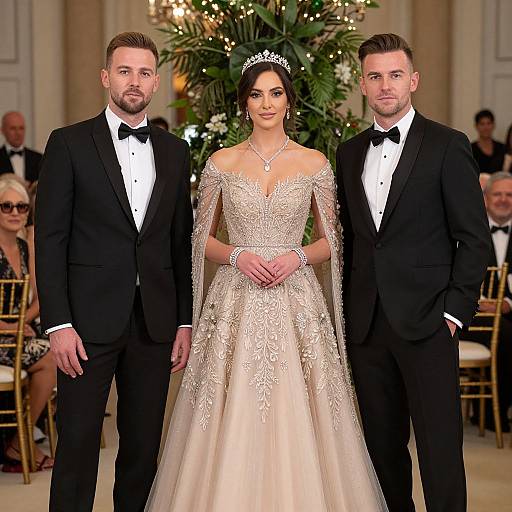 Elegant Formal Event with Bridal Gown