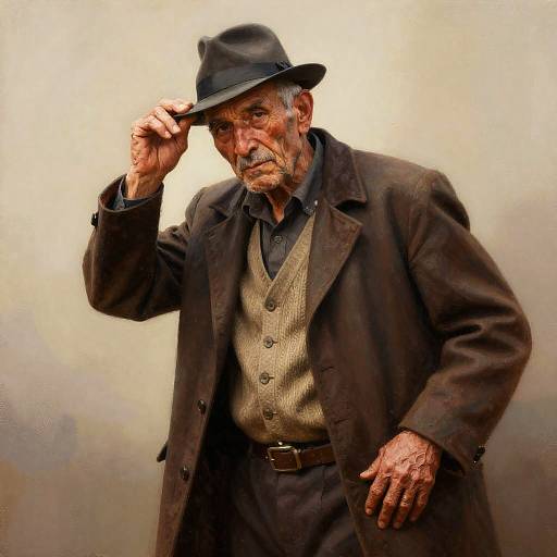 Painterly Portrait of Elderly Man
