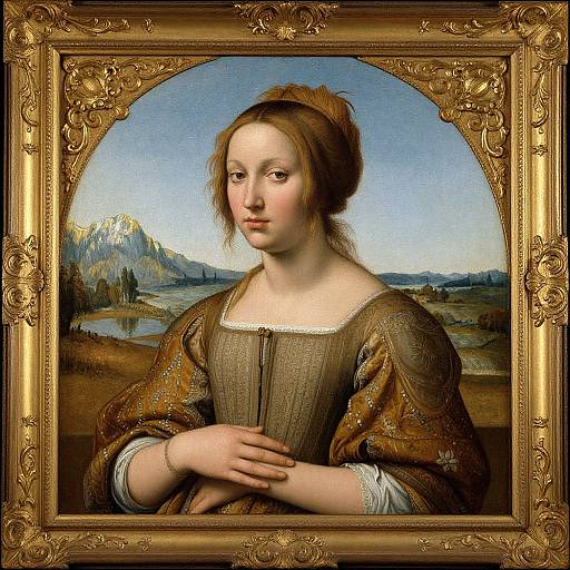 High Renaissance Serene Woman Portrait