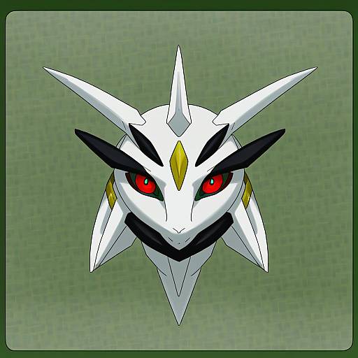 Illustration of Arceus, pokemon in the style of Quick waipa