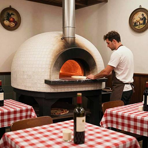 Cozy Napoli Pizzeria Interior Scene