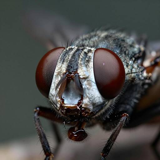 Hyper-Detailed Macro Photography of Housefly