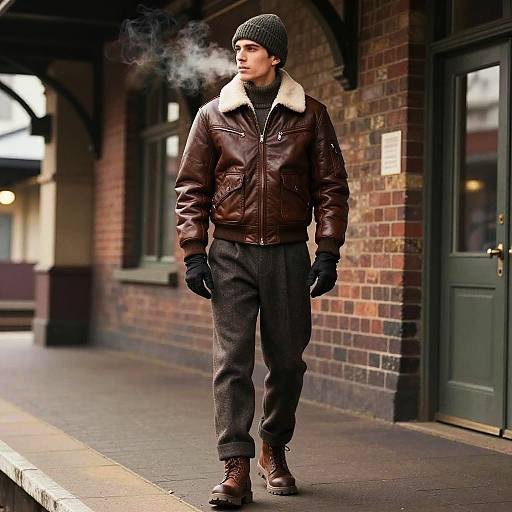 Vintage Winter Fashion Editorial Look