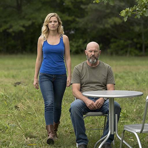 Serene Moment in a Grassy Field