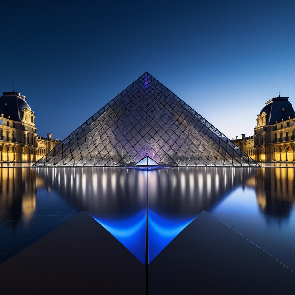 Dynamic Louvre Pyramid by Zaha Hadid