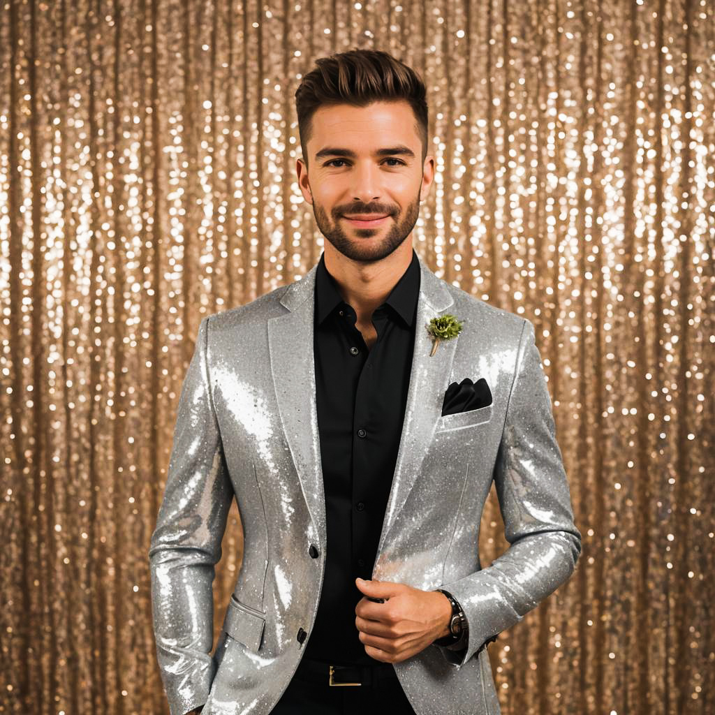 Joyful Groom in Casual Wedding Shoot