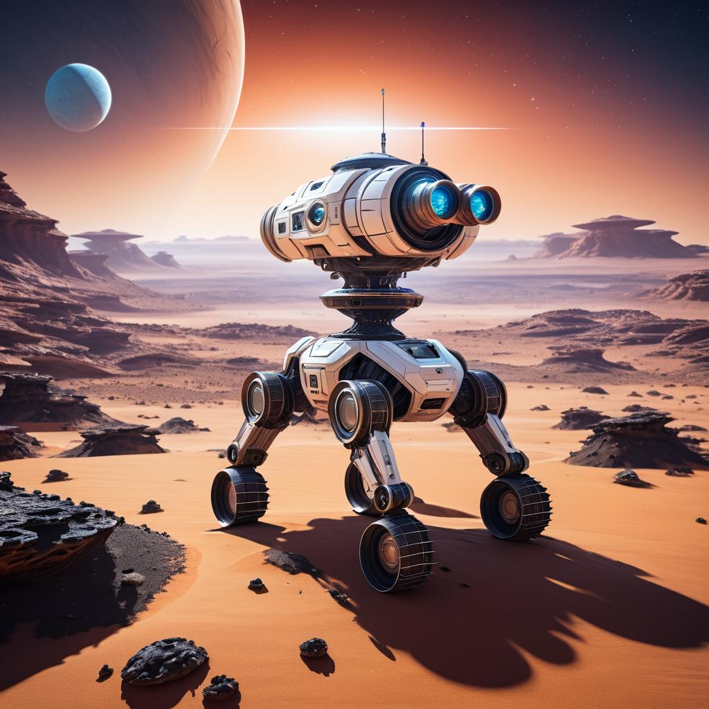 Exploring Alien Worlds: A Robot's Journey