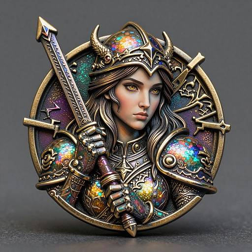 Metal Jeskai Windscout Trinket Art