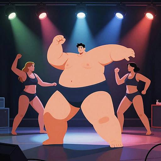 Stylized Underwear Bulges in Dance