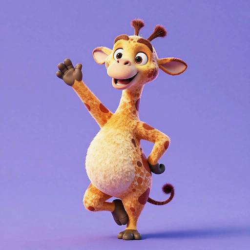 Chubby Giraffe Pixar Yoga Pose