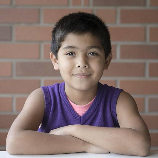 Charming Portrait of a Smiling Boy
