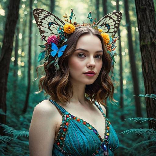 Surreal Forest Nymph Inspired by Celebrities