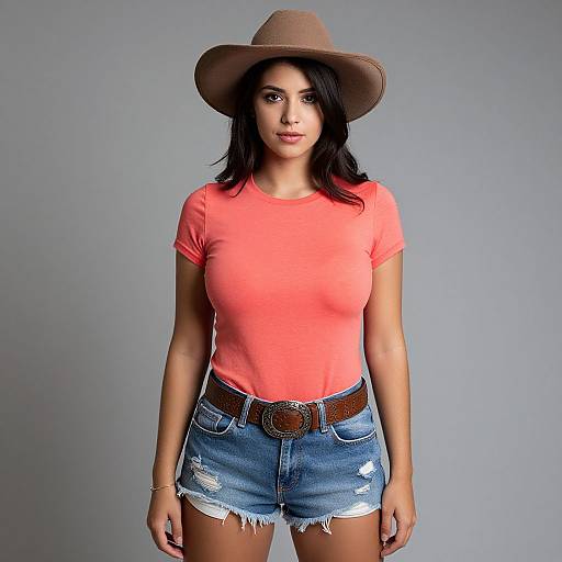 Casual Western Style Woman Portrait