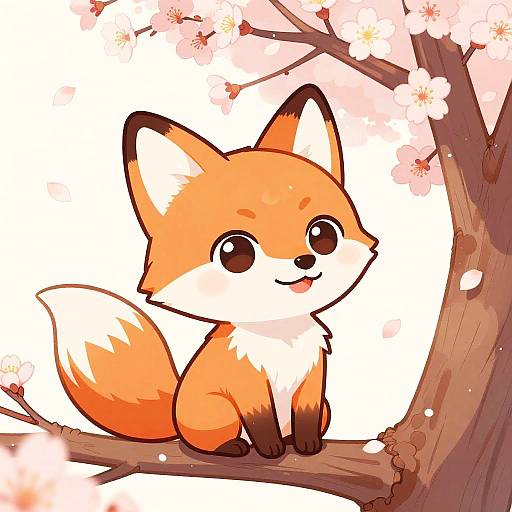 Cute Cartoon Fox Profile Picture