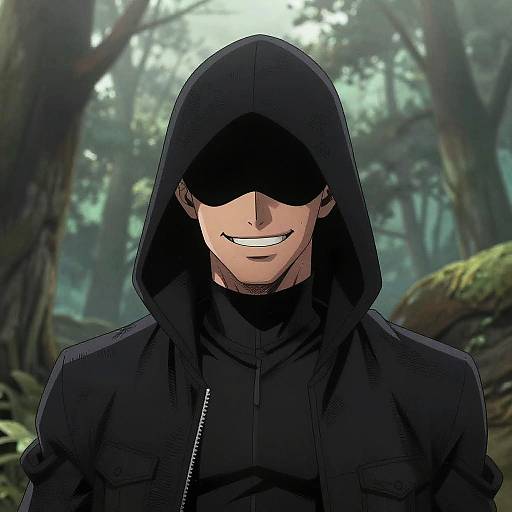 Happy Shadow Rogue Comic Portrait