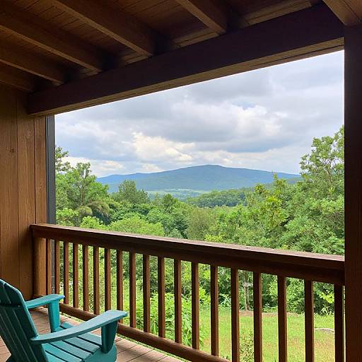 Sevierville Cabin Balcony Mountain View