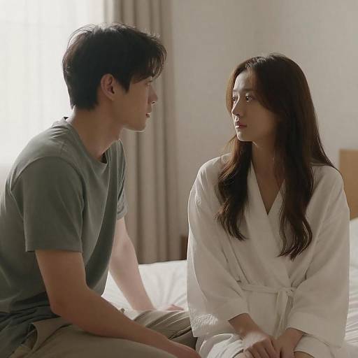 Intimate Moment on a Bed