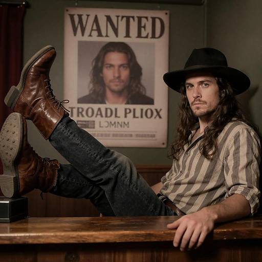 Mysterious Man in Dimly Lit Room